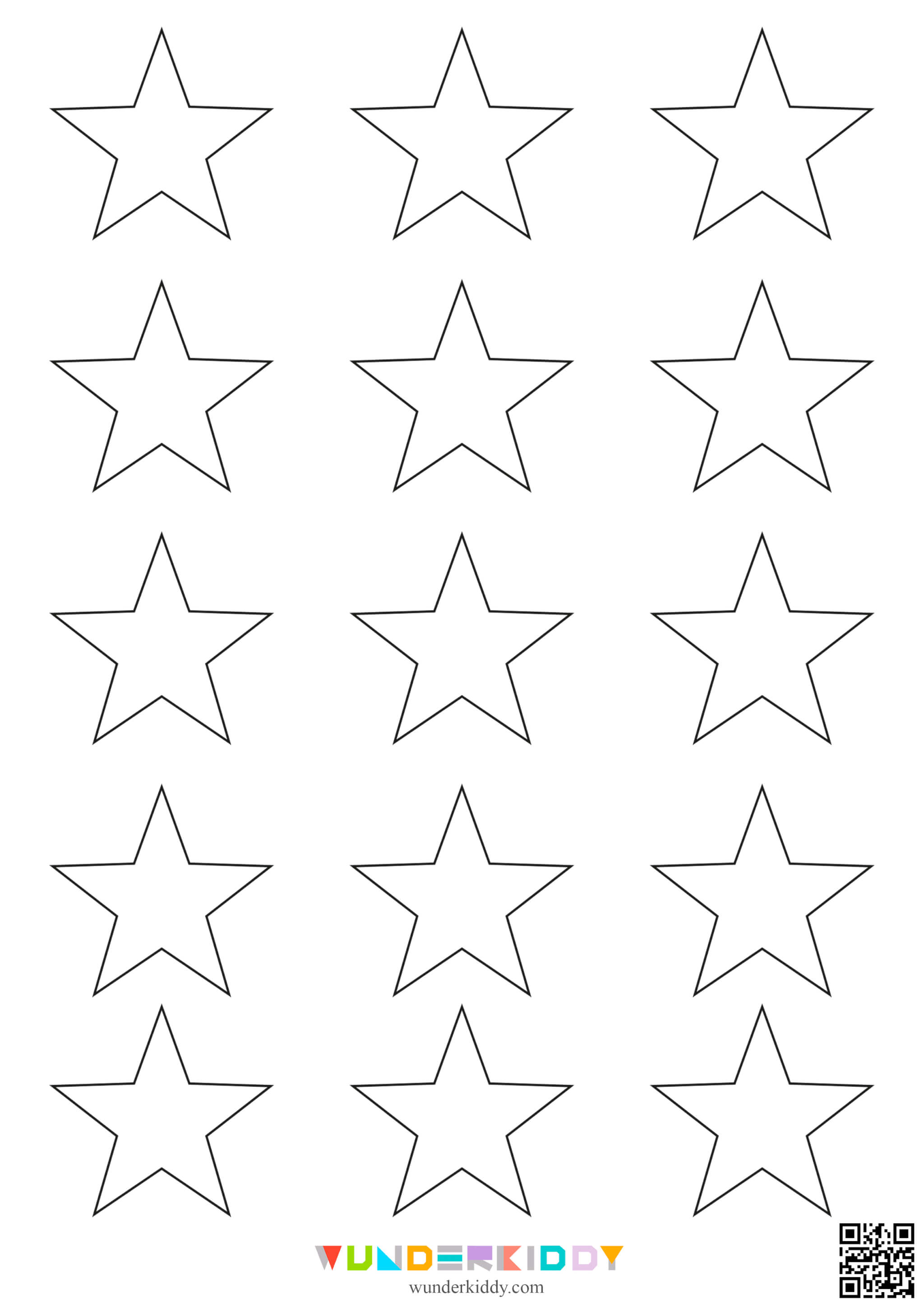 Star Outlines Templates - Image 7