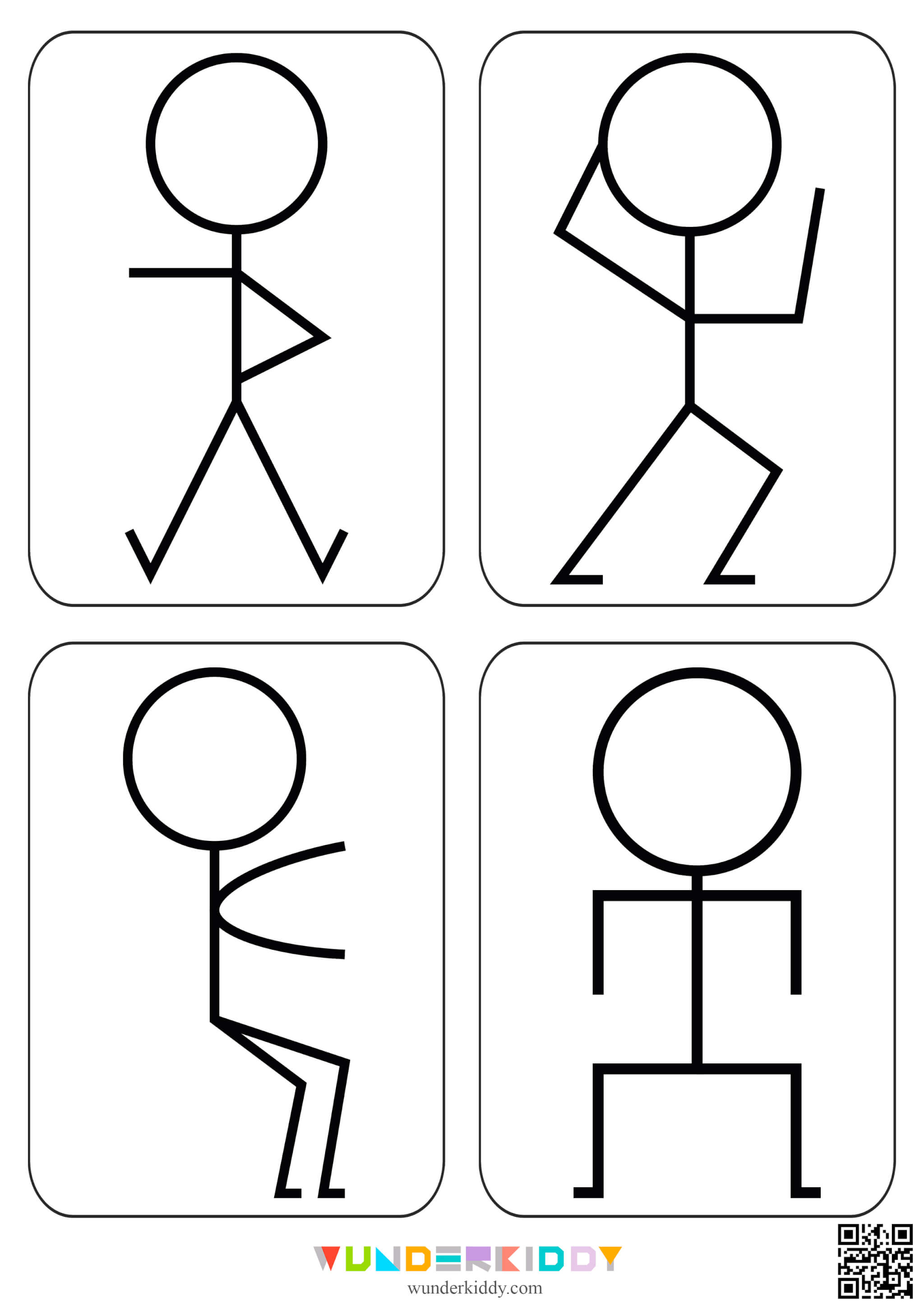 Stick Figure Sketch for Indoor Activity - Image 2