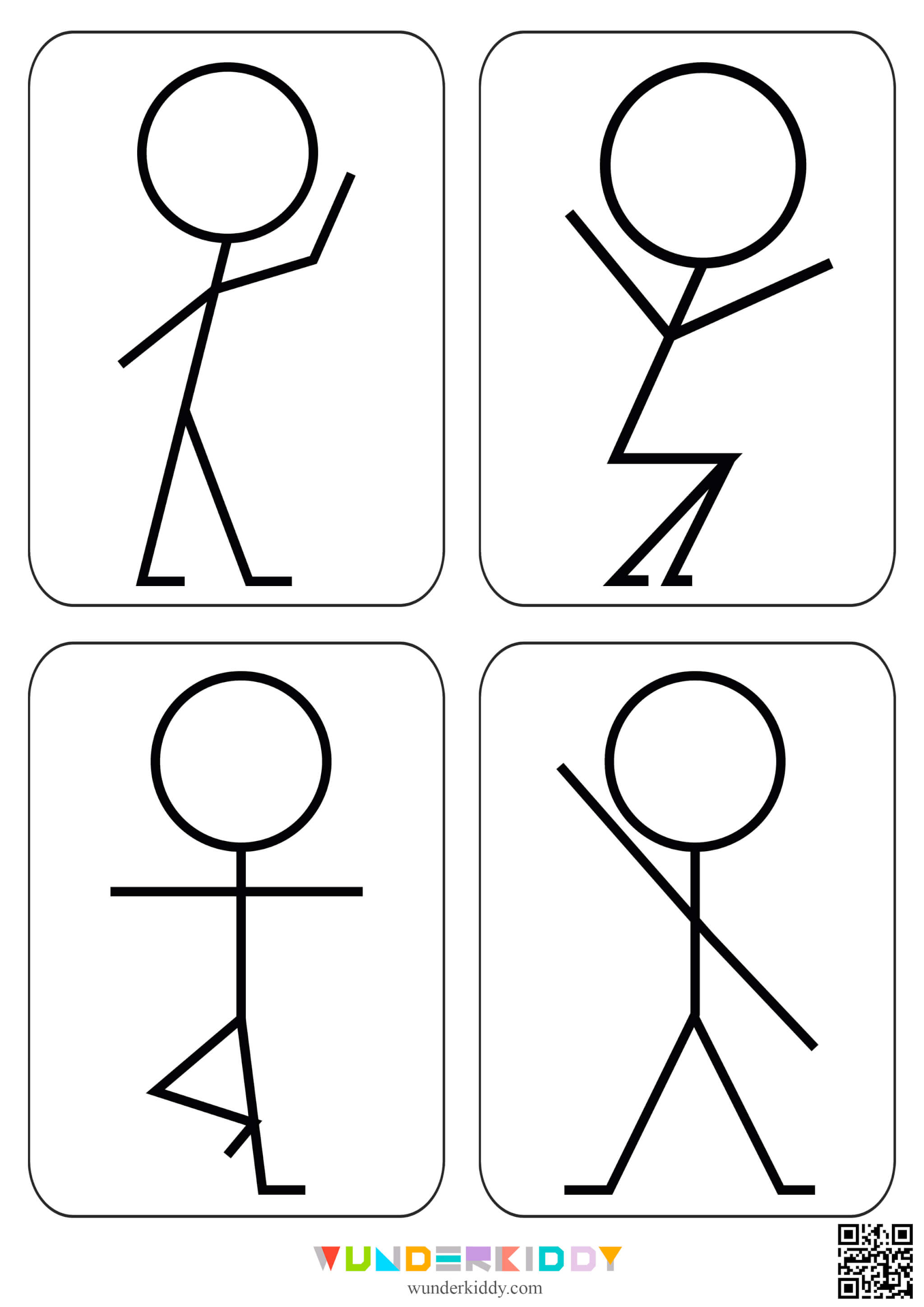 Stick Figure Sketch for Indoor Activity - Image 3