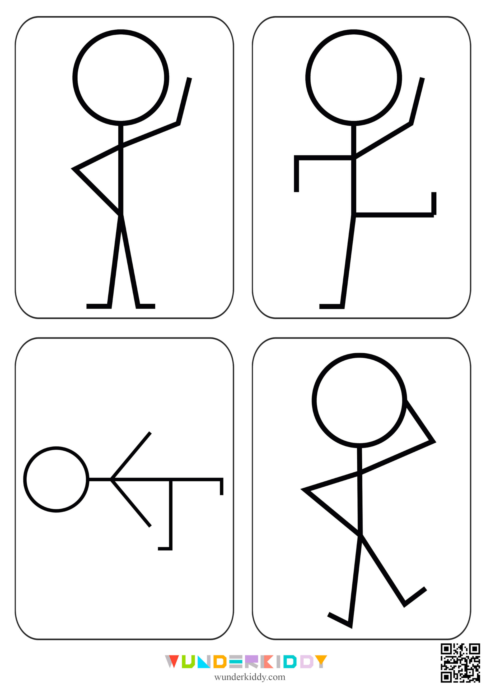 Stick Figure Sketch for Indoor Activity - Image 6