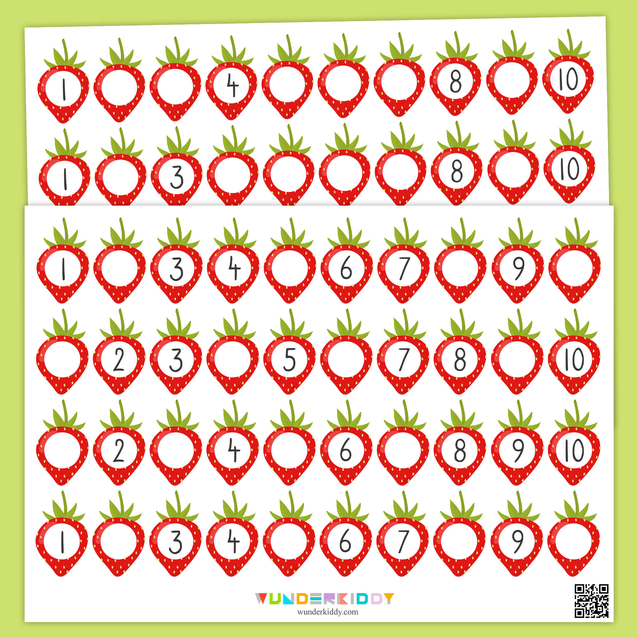 Summer Math: Count and Write Numbers 1-10