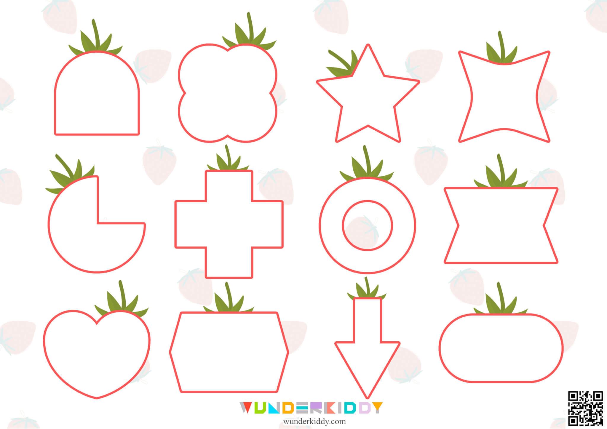 Summer Strawberry Geometry: Sort by Shape Activity - Image 4
