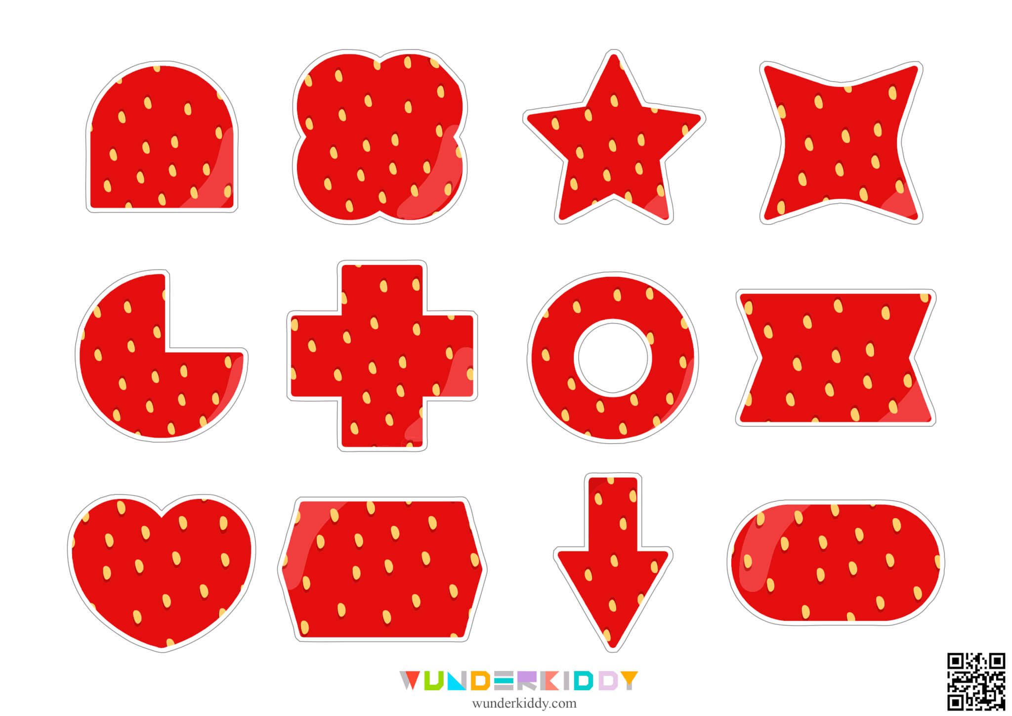 Summer Strawberry Geometry: Sort by Shape Activity - Image 5