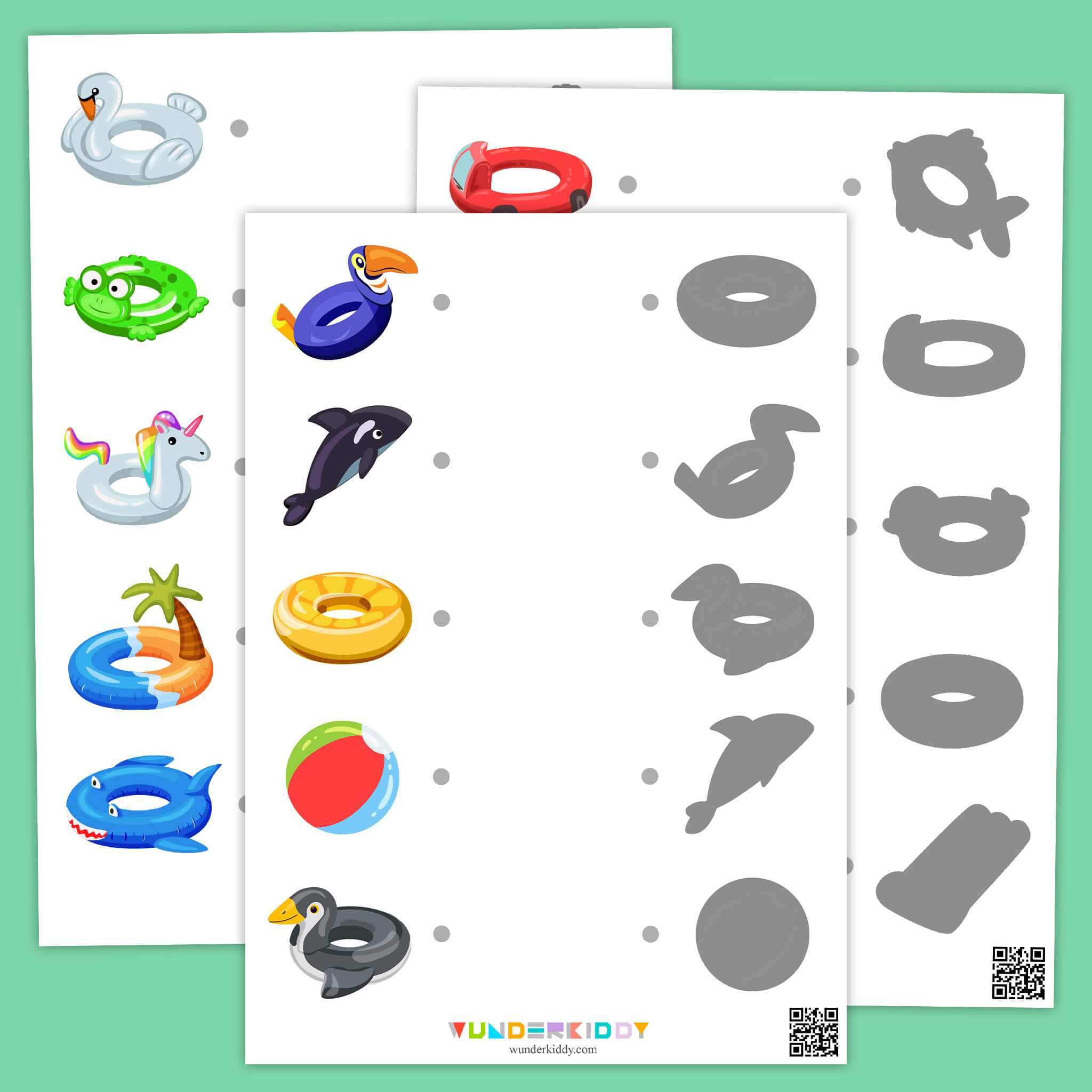 Juegos de sombras veraniegas para niños
