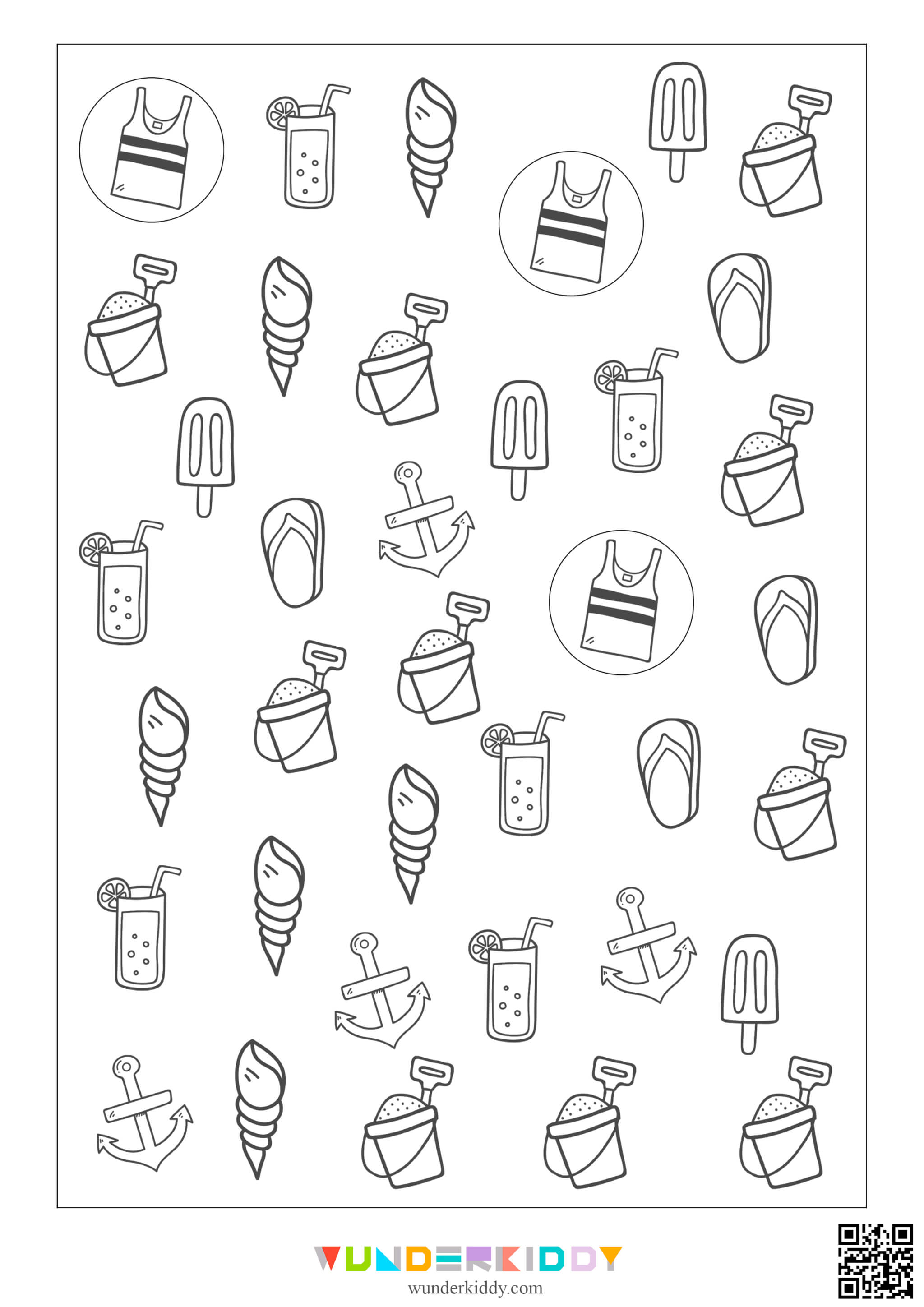 Summer Count and Graph Activity: Numbers 1 to 10 - Image 3