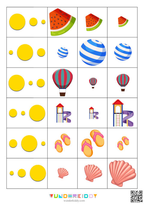 Sort Summer Items by Size - Image 2