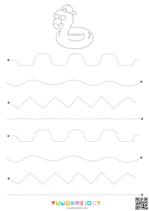 Summer Line Tracing Practice for Preschoolers - Image 4