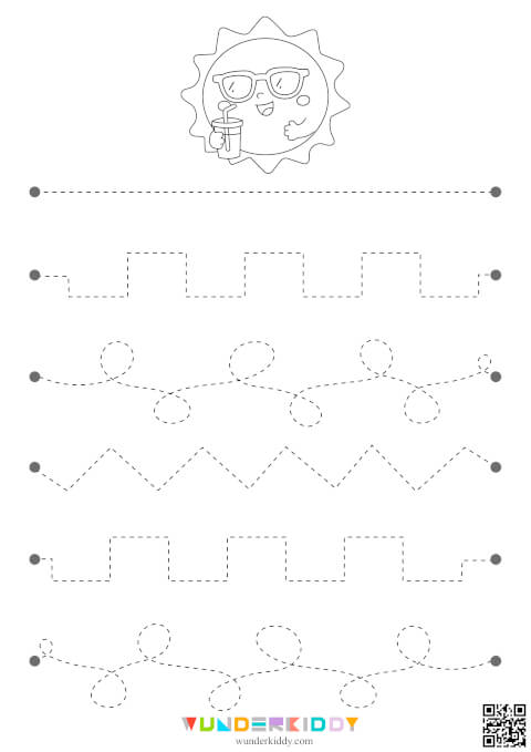 Summer Line Tracing Practice for Preschoolers - Image 5