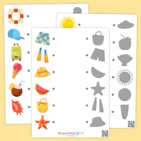 Visual Discrimination Activity: Summer Shadow Match - Image 2