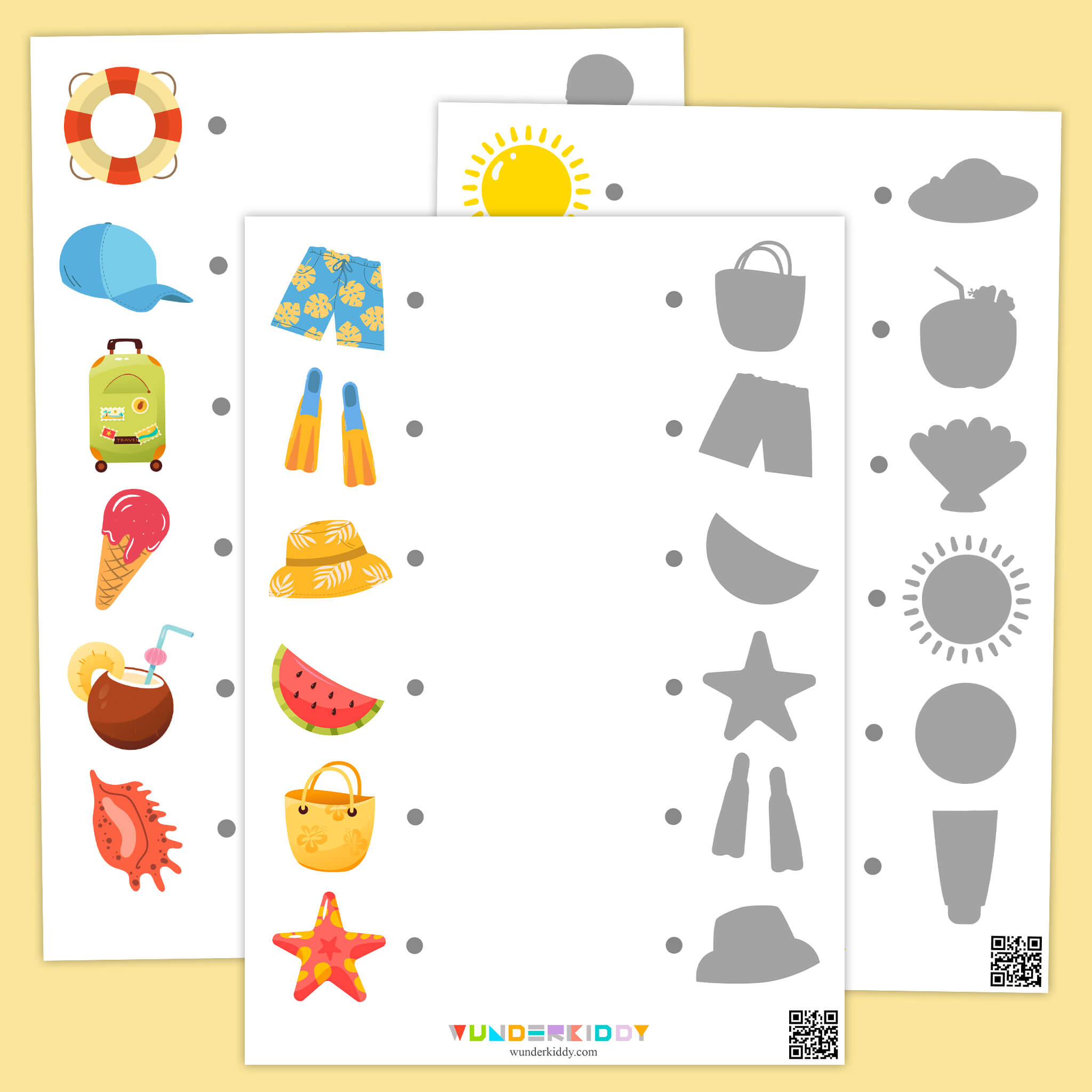 Visual Discrimination Activity: Summer Shadow Match