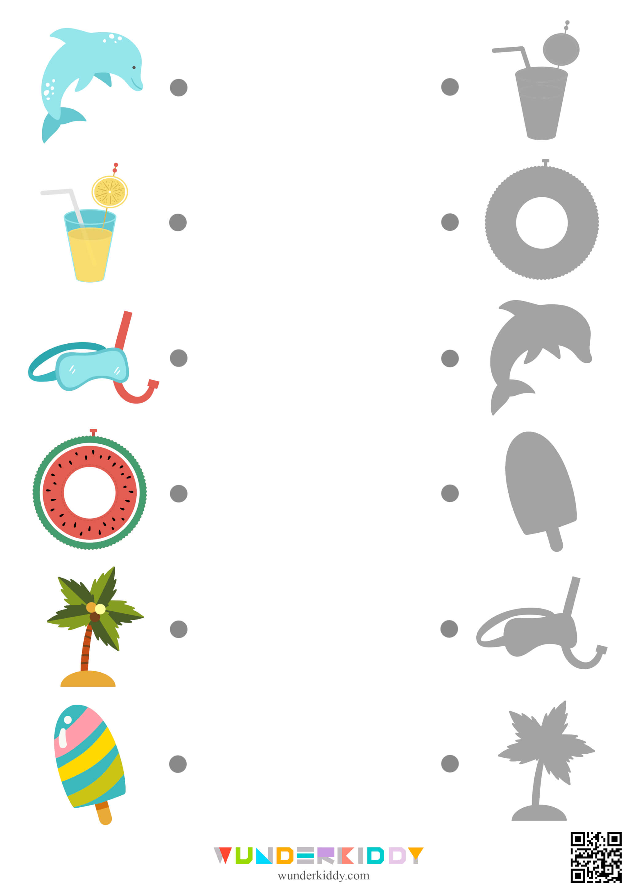 Visual Discrimination Activity: Summer Shadow Match - Image 2