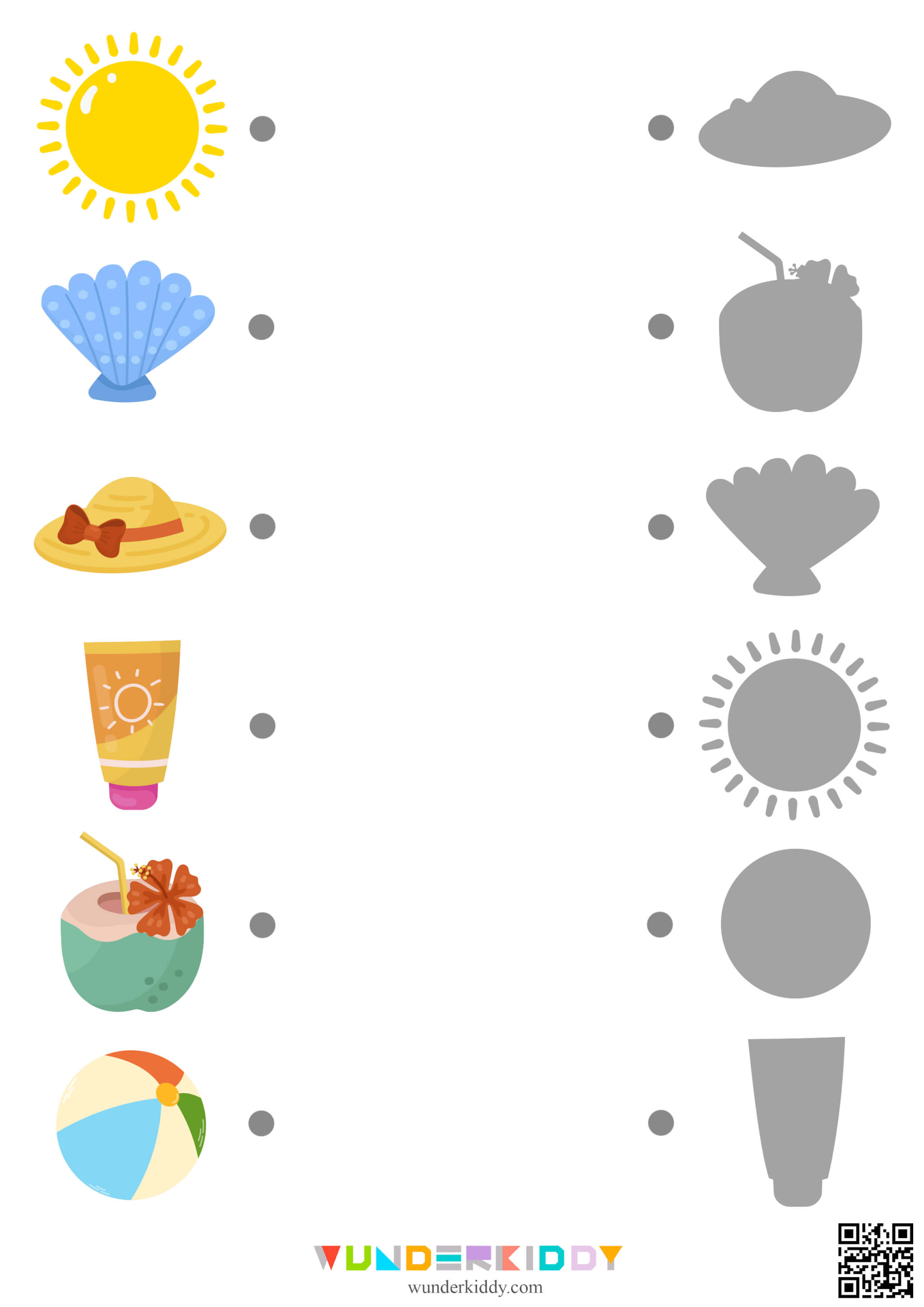 Visual Discrimination Activity: Summer Shadow Match - Image 3