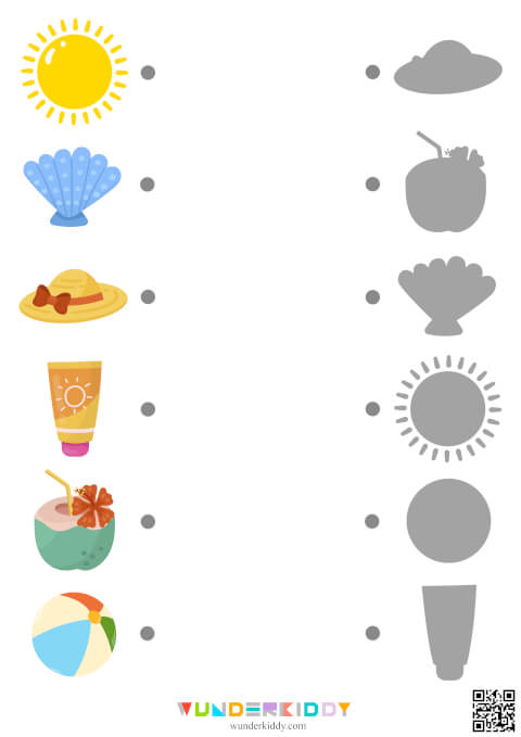 Visual Discrimination Activity: Summer Shadow Match - Image 4