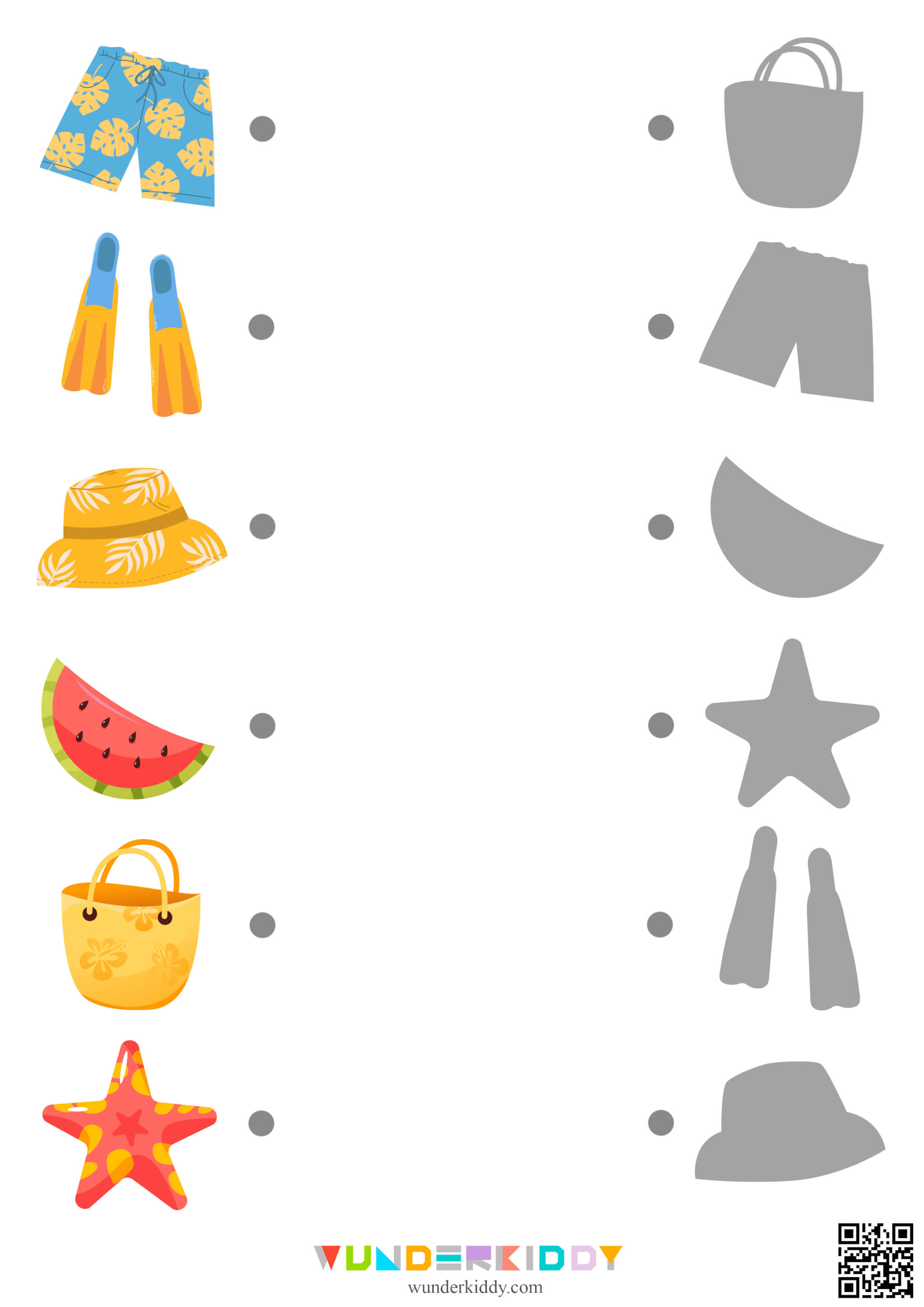 Visual Discrimination Activity: Summer Shadow Match - Image 4