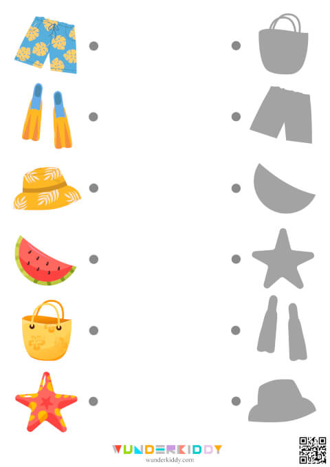 Visual Discrimination Activity: Summer Shadow Match - Image 5