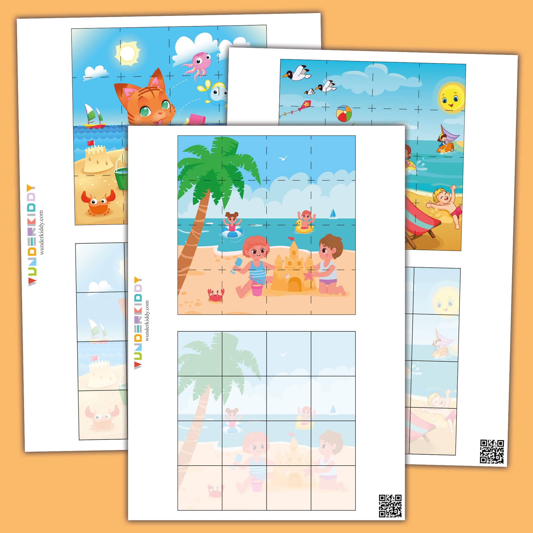 Summer Time Puzzle Activity
