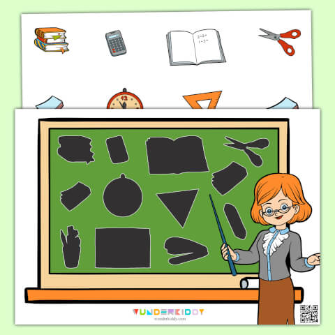 Друкована гра для малюків «Професія вчителя» - Зображення 2