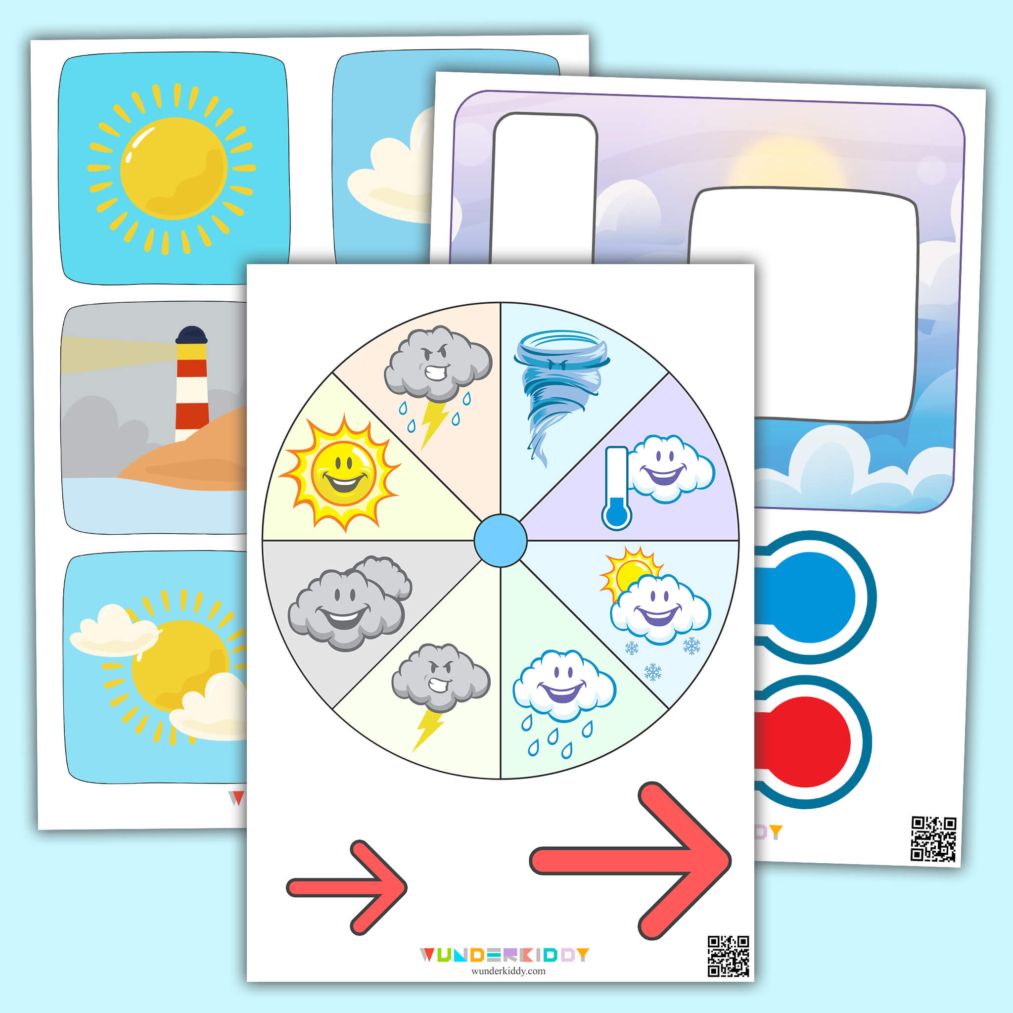 weather symbols for kids worksheets