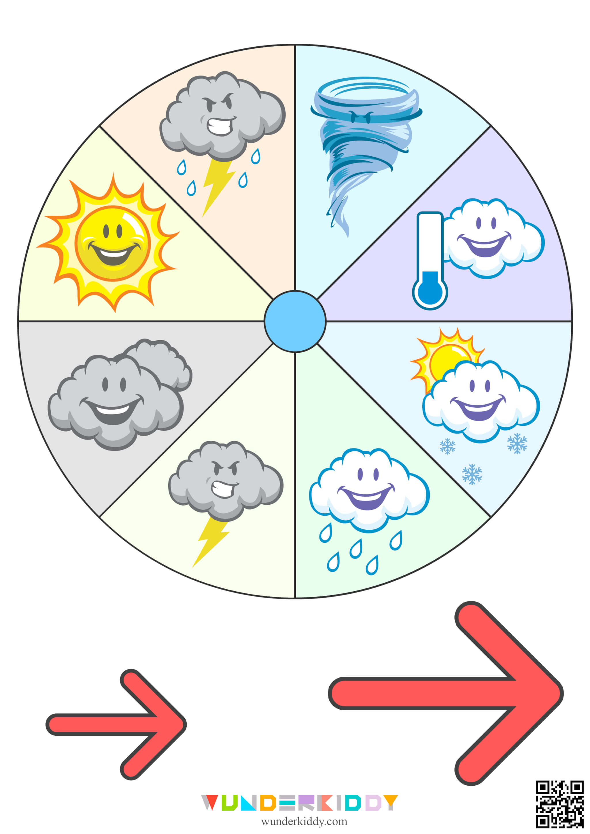 printable weather chart for kindergarten