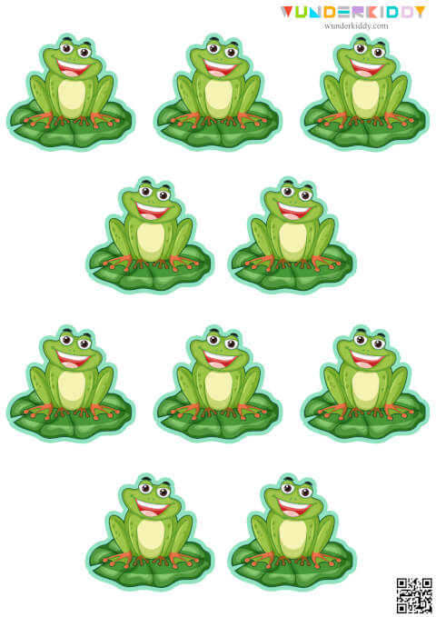 Frogs Counting Worksheets - Image 3