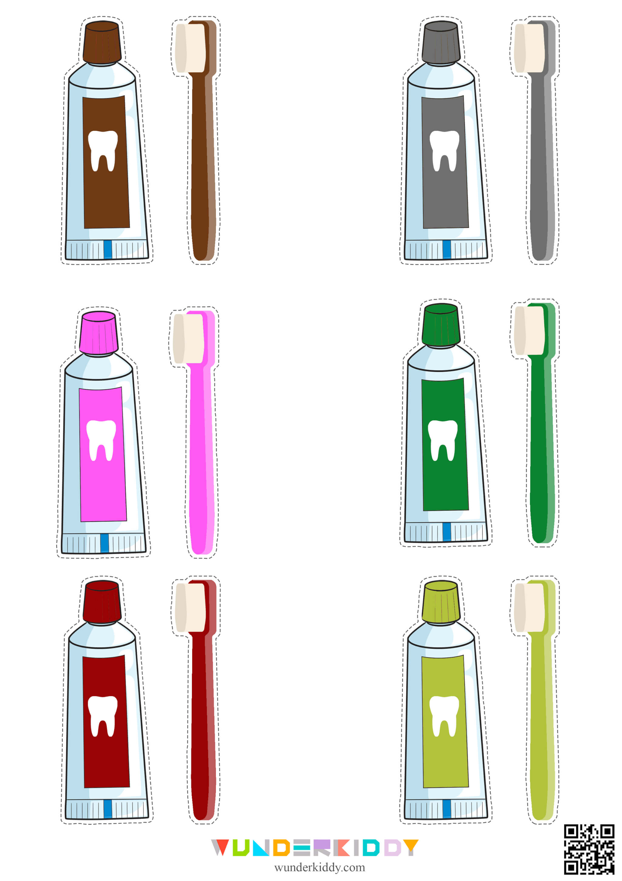 Dental Health Color Match Game - Image 5
