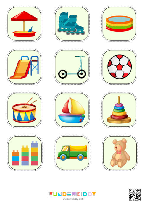 Toys Classification Printable Preschool Sorting Activity