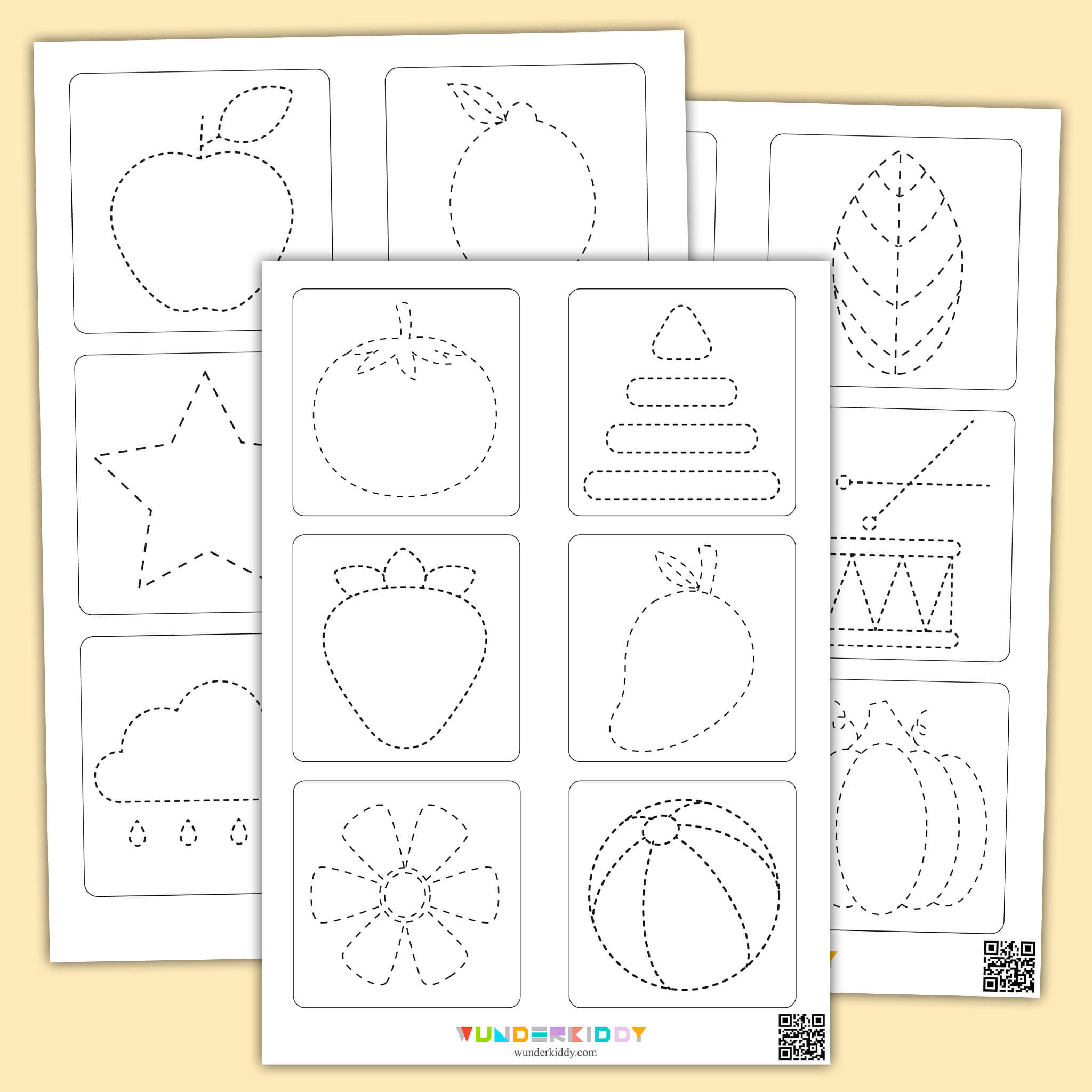 Trace and Color Worksheet