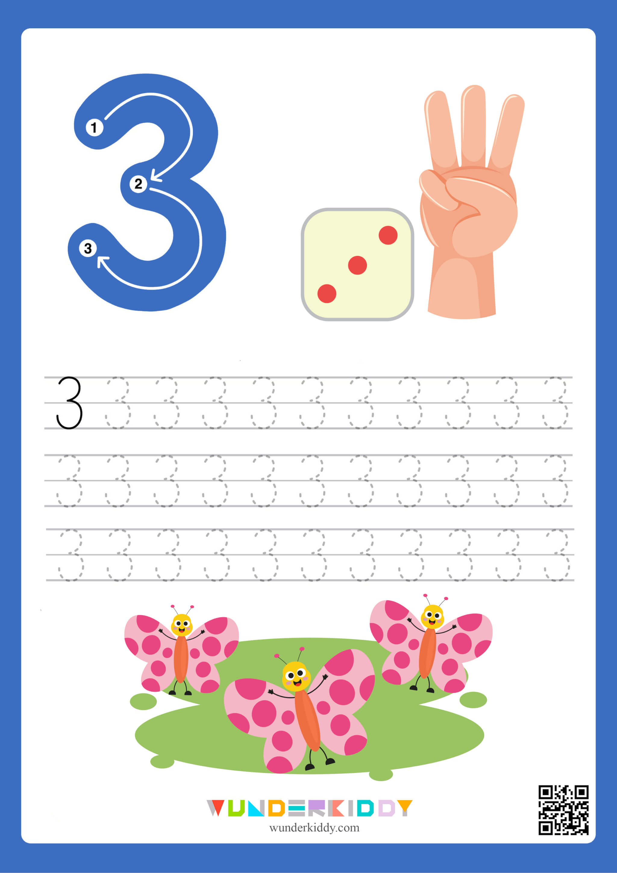 Printable Tracing Numbers 1 10 Worksheets For Preschool 5208