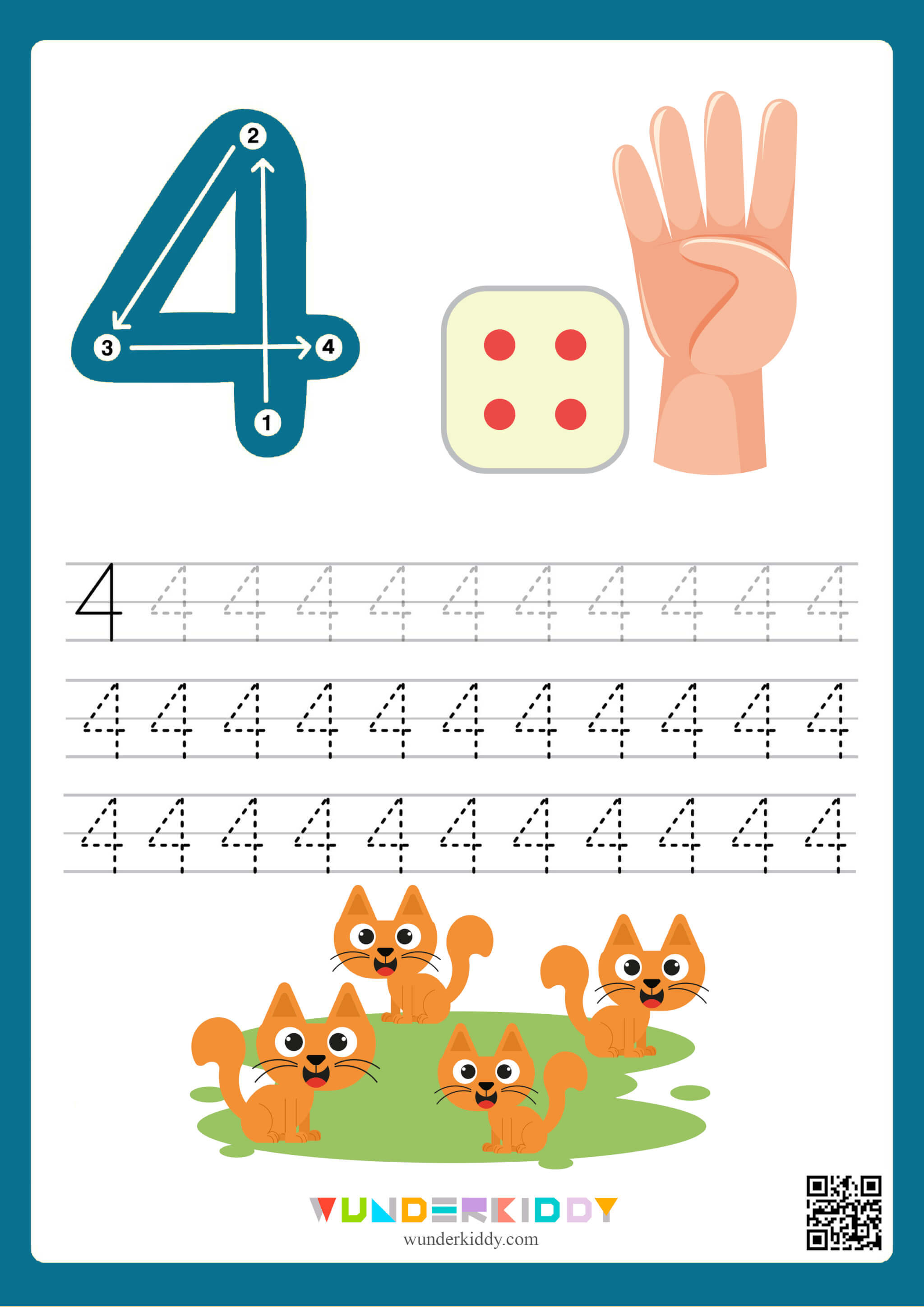 Printable Tracing Numbers 110 Worksheets for Preschool