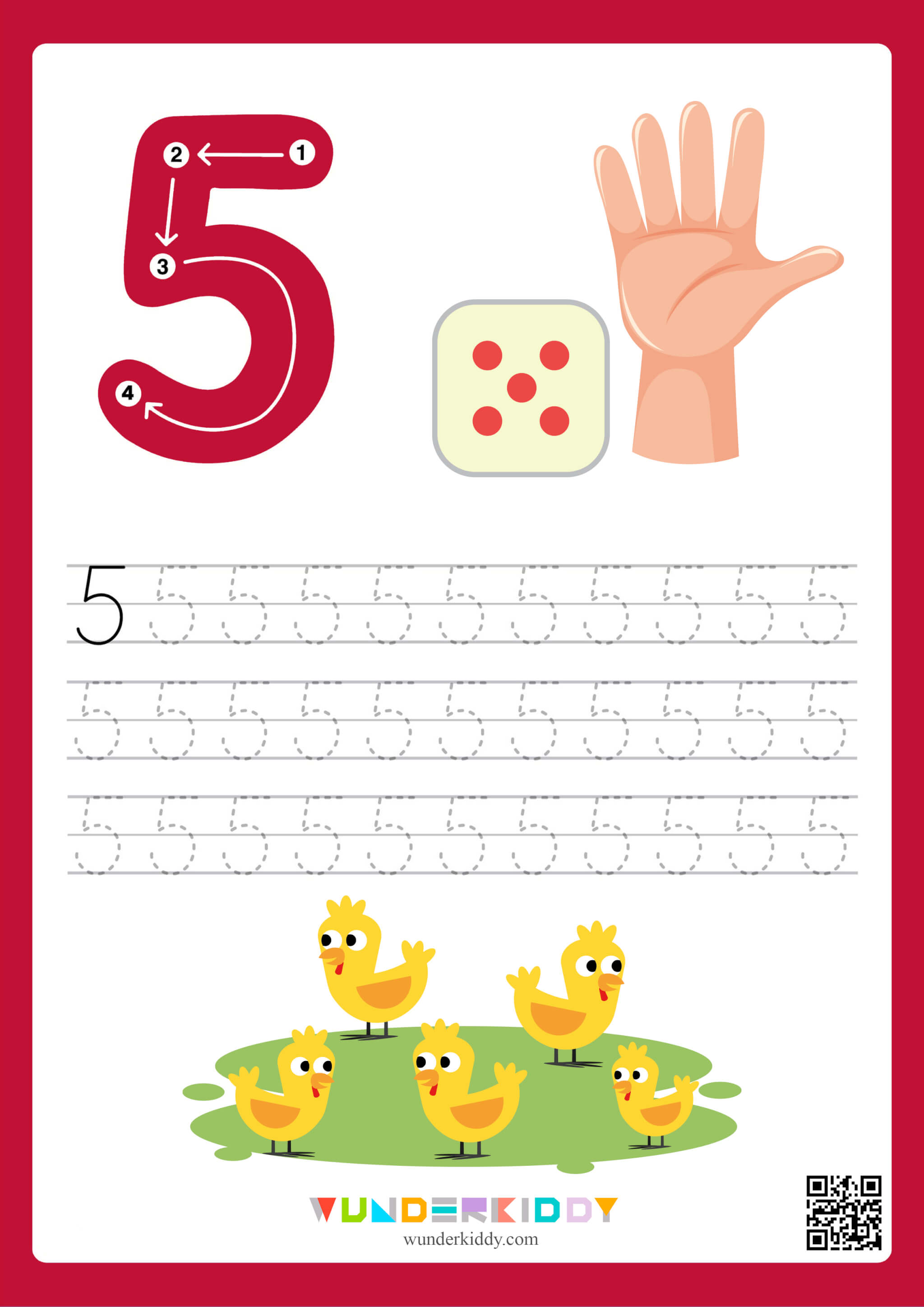 Printable Tracing Numbers 110 Worksheets for Preschool