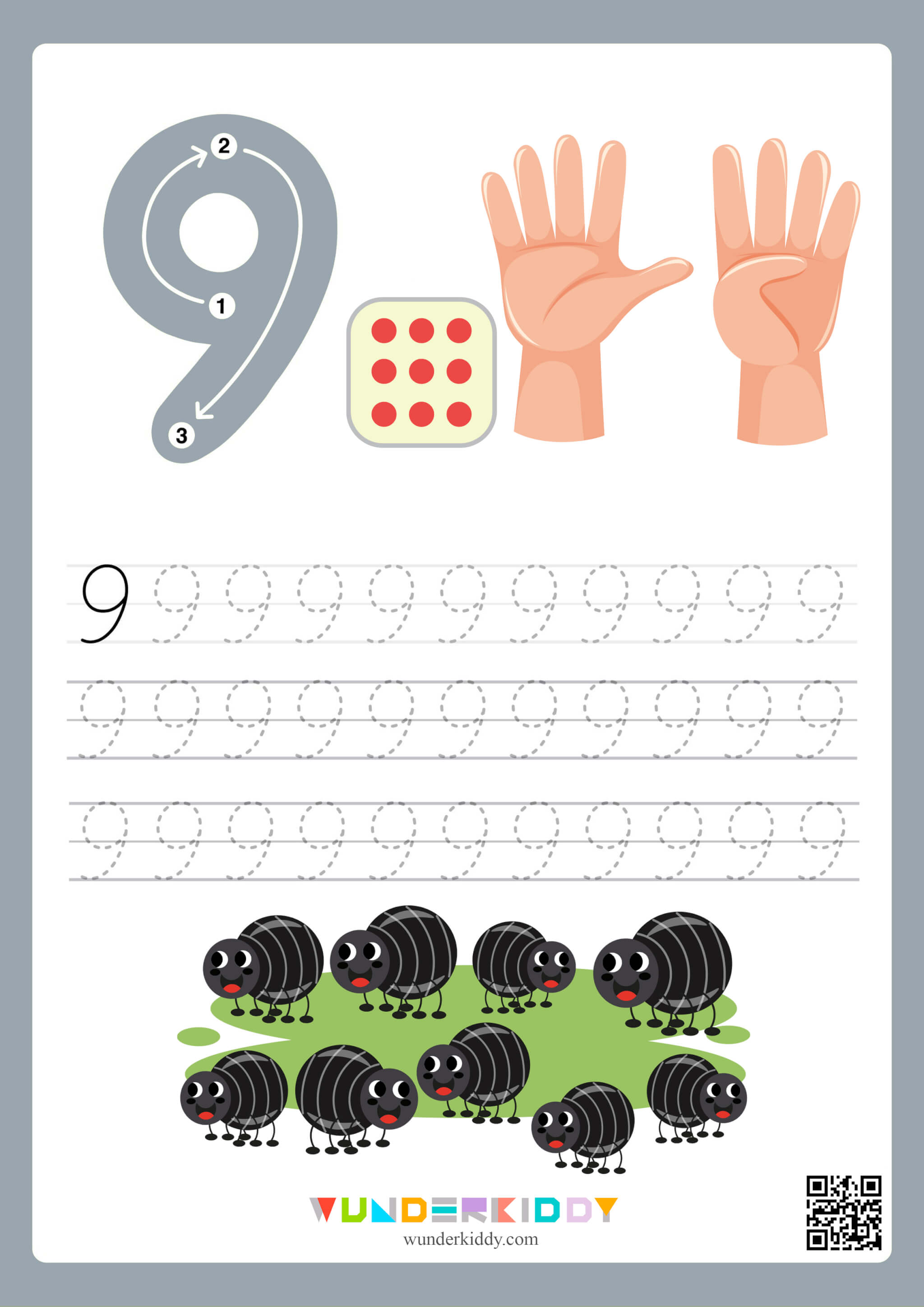 Tracing Numbers 1-10 Worksheet - Image 10