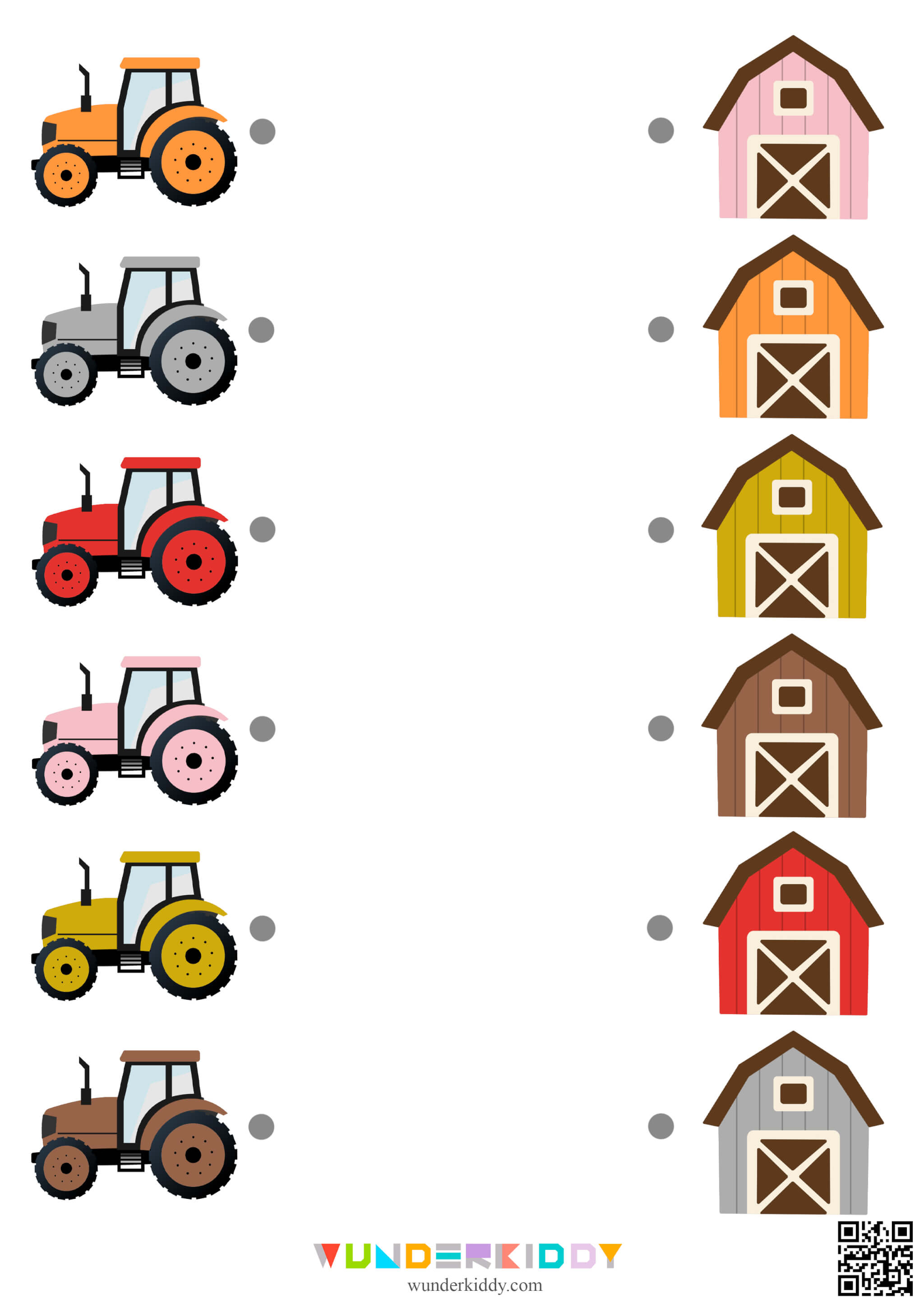 Tractor and Farm Color Matching Activity for Toddlers - Image 2