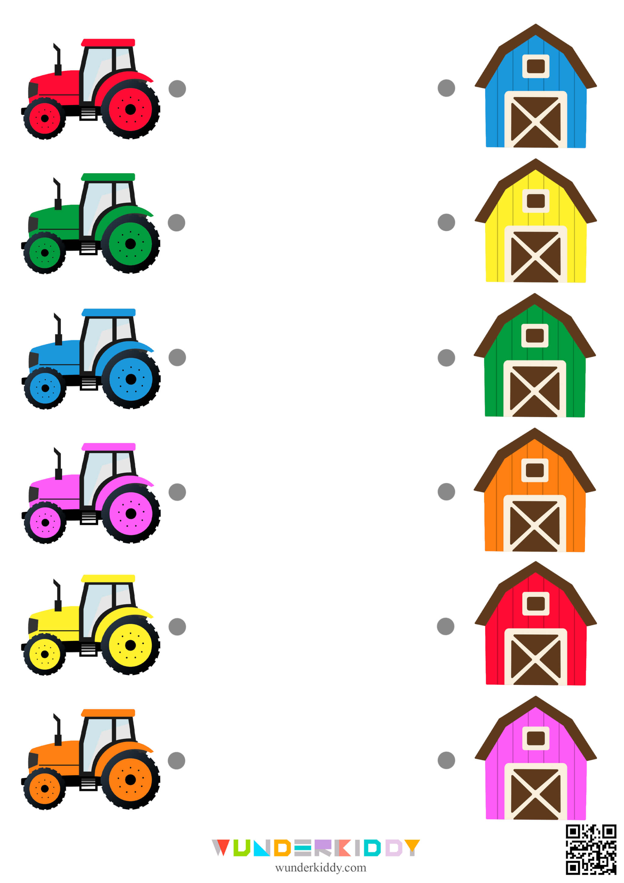 Tractor and Farm Color Matching Activity for Toddlers - Image 4