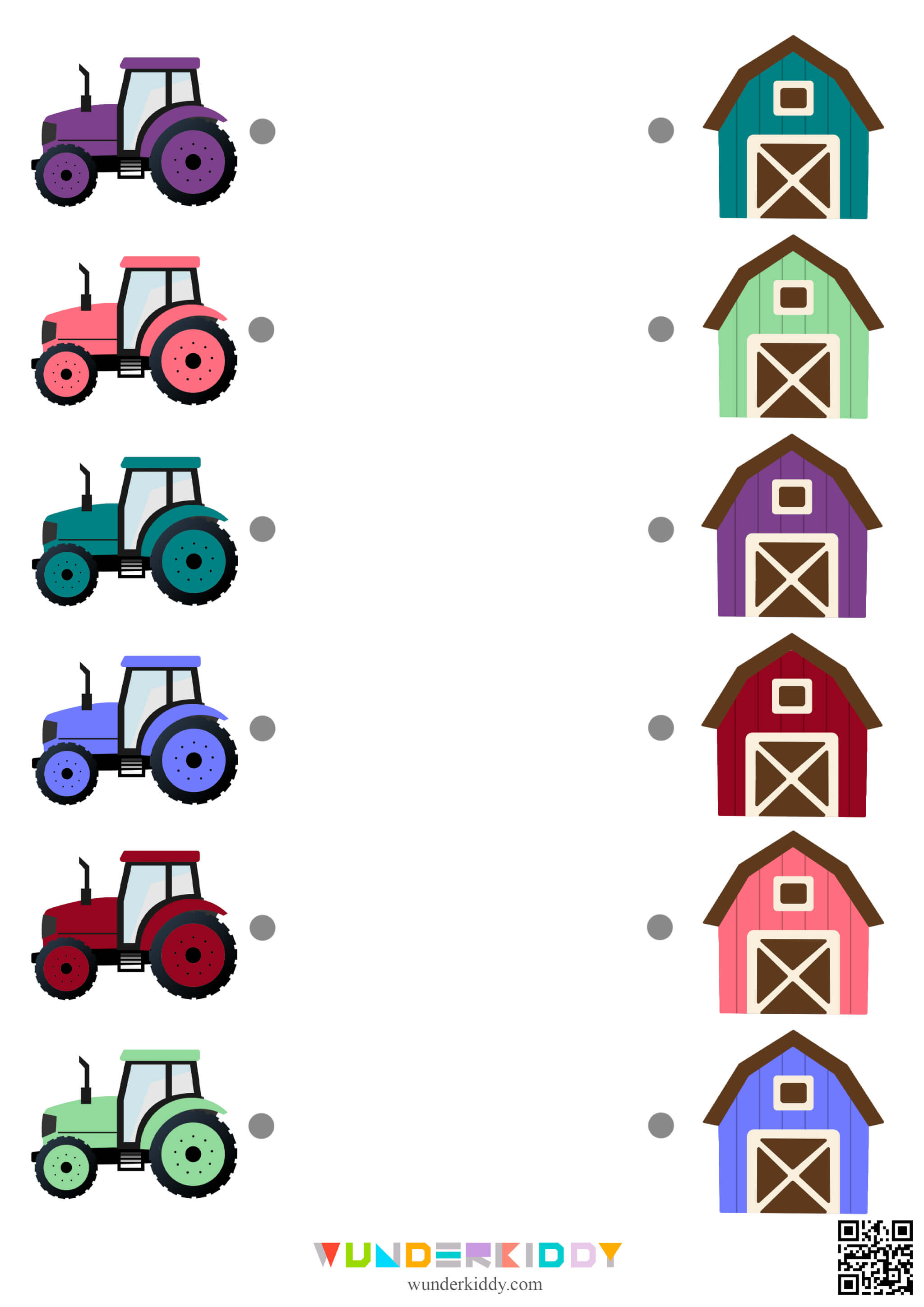 Tractor and Farm Color Matching Activity for Toddlers - Image 5