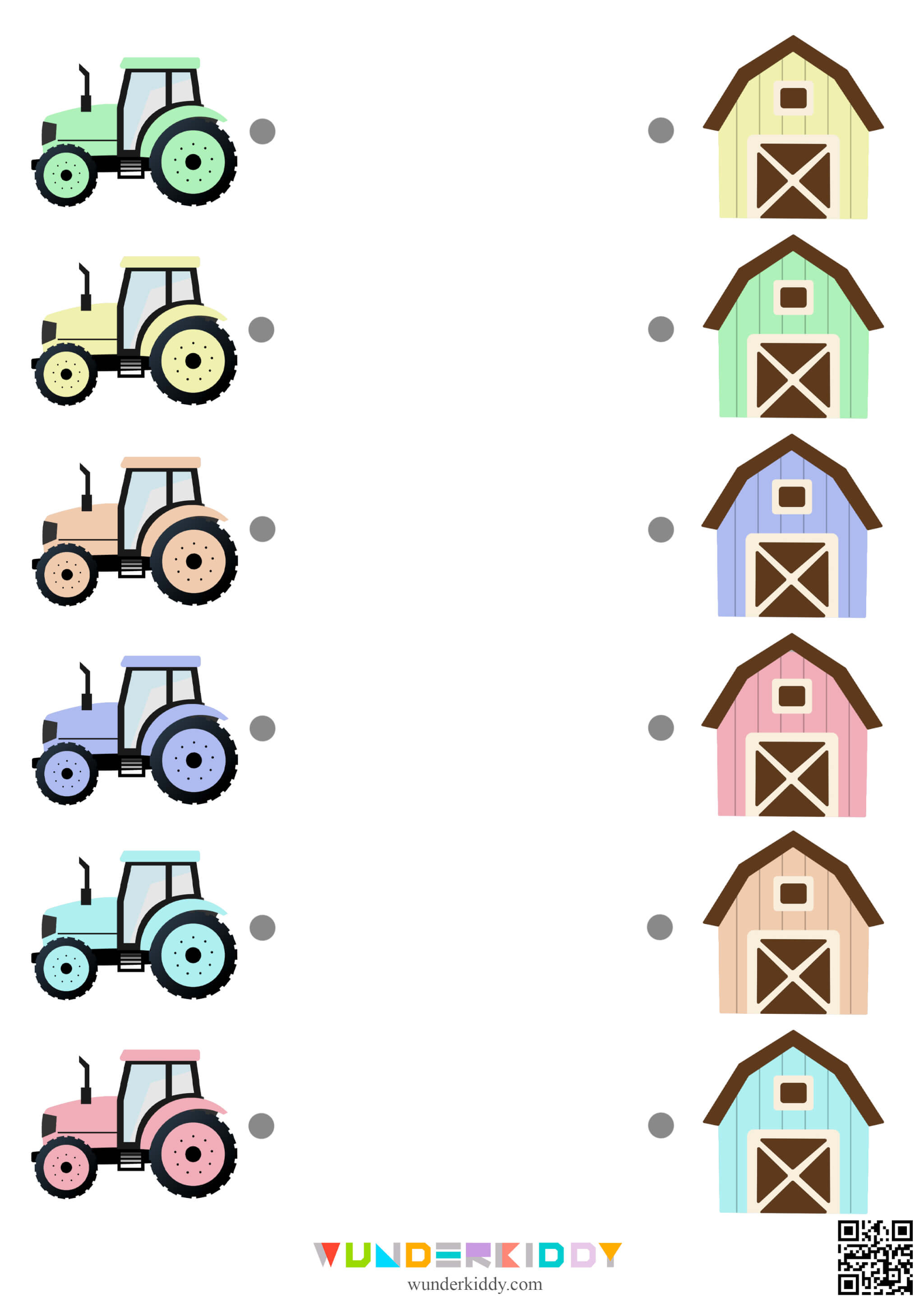 Tractor and Farm Color Matching Activity for Toddlers - Image 6
