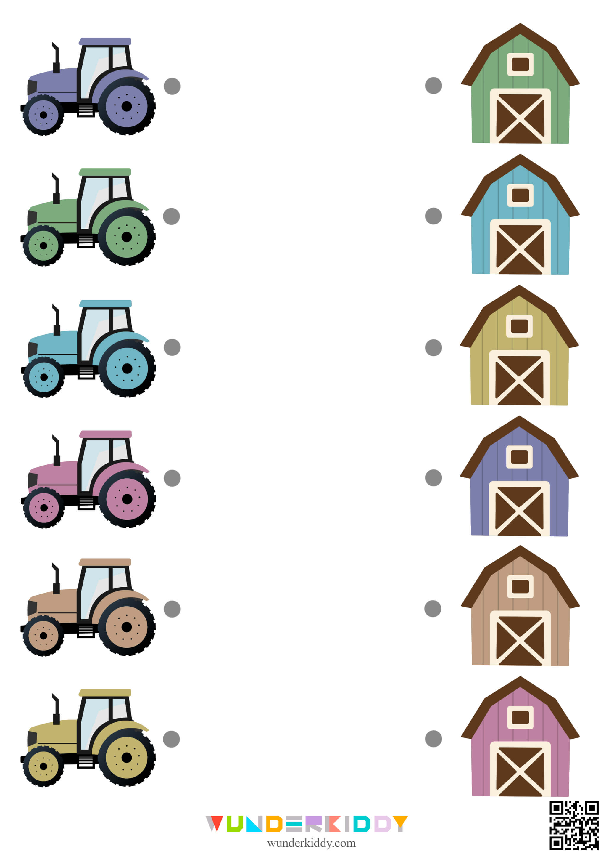 Tractor and Farm Color Matching Activity for Toddlers - Image 7