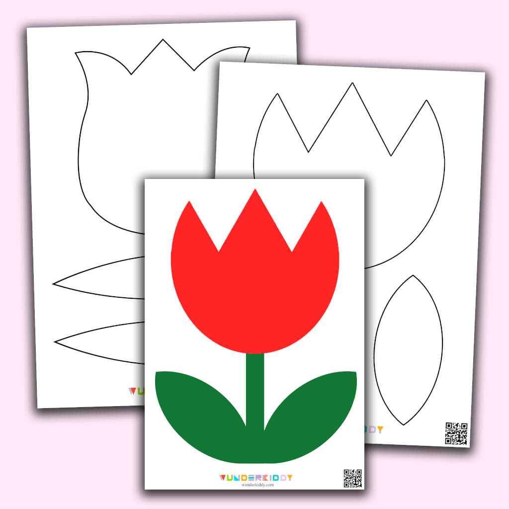 Tulip Craft Template
