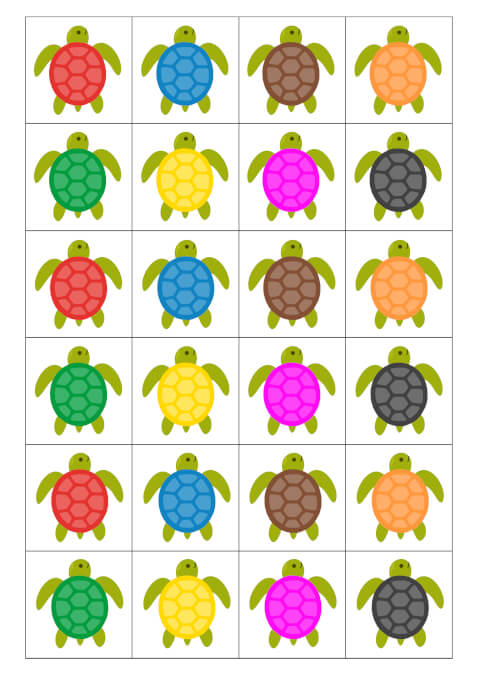 Turtle Spatial Directions Worksheets - Image 3