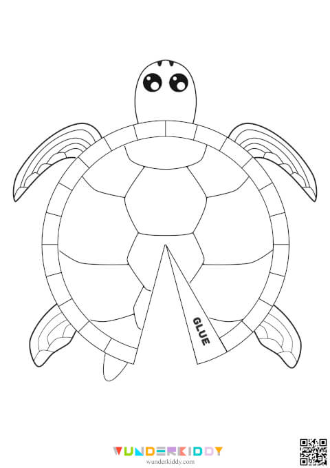 Free Printable Turtle Craft Template for Preschool Art Project