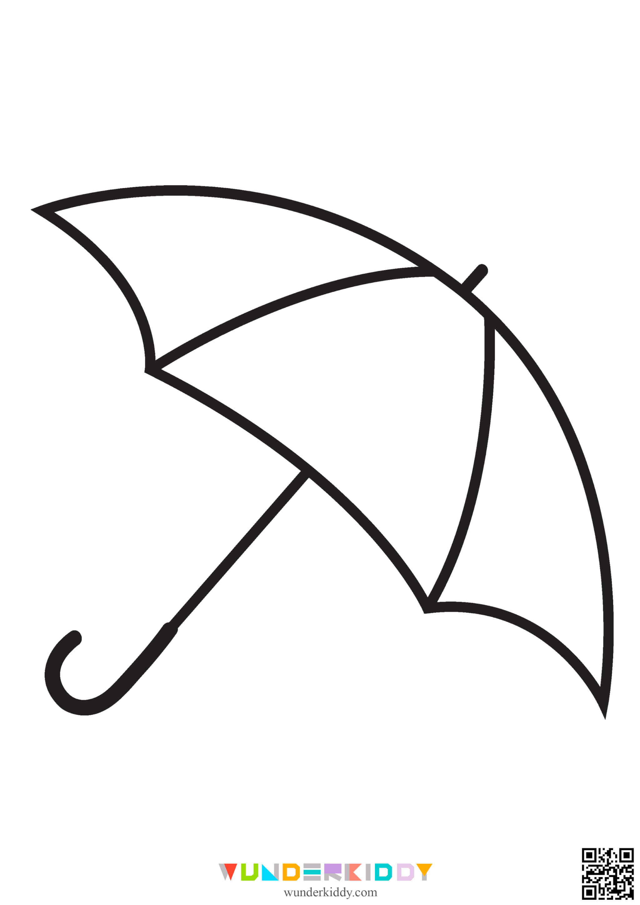 Umbrella Coloring Pages for Kids - Image 4