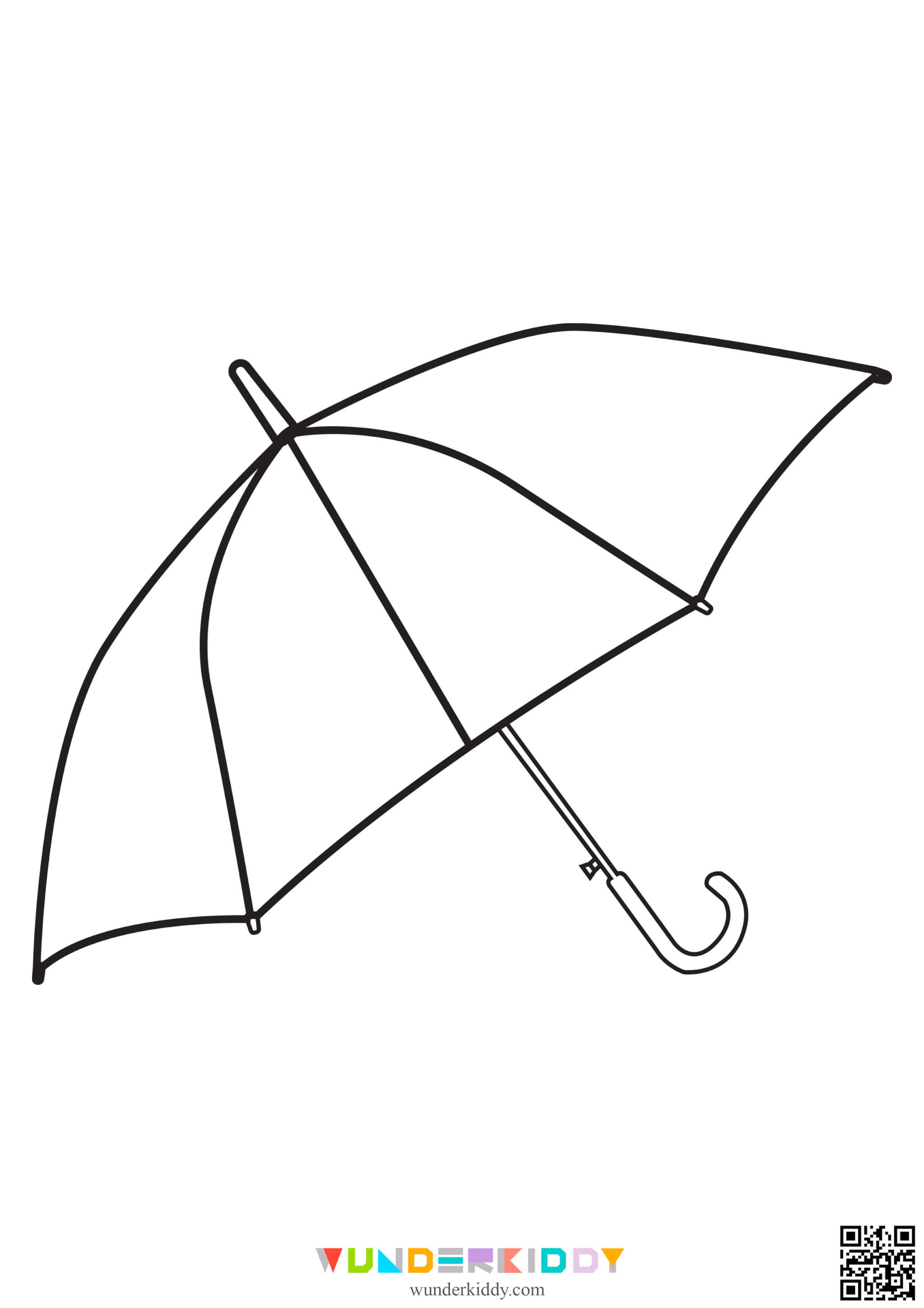 Umbrella Coloring Pages for Kids - Image 6