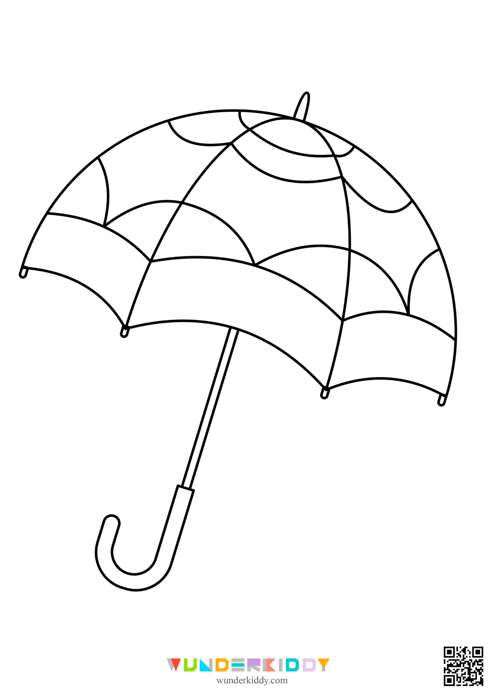 Umbrella Coloring Pages for Kids - Image 9