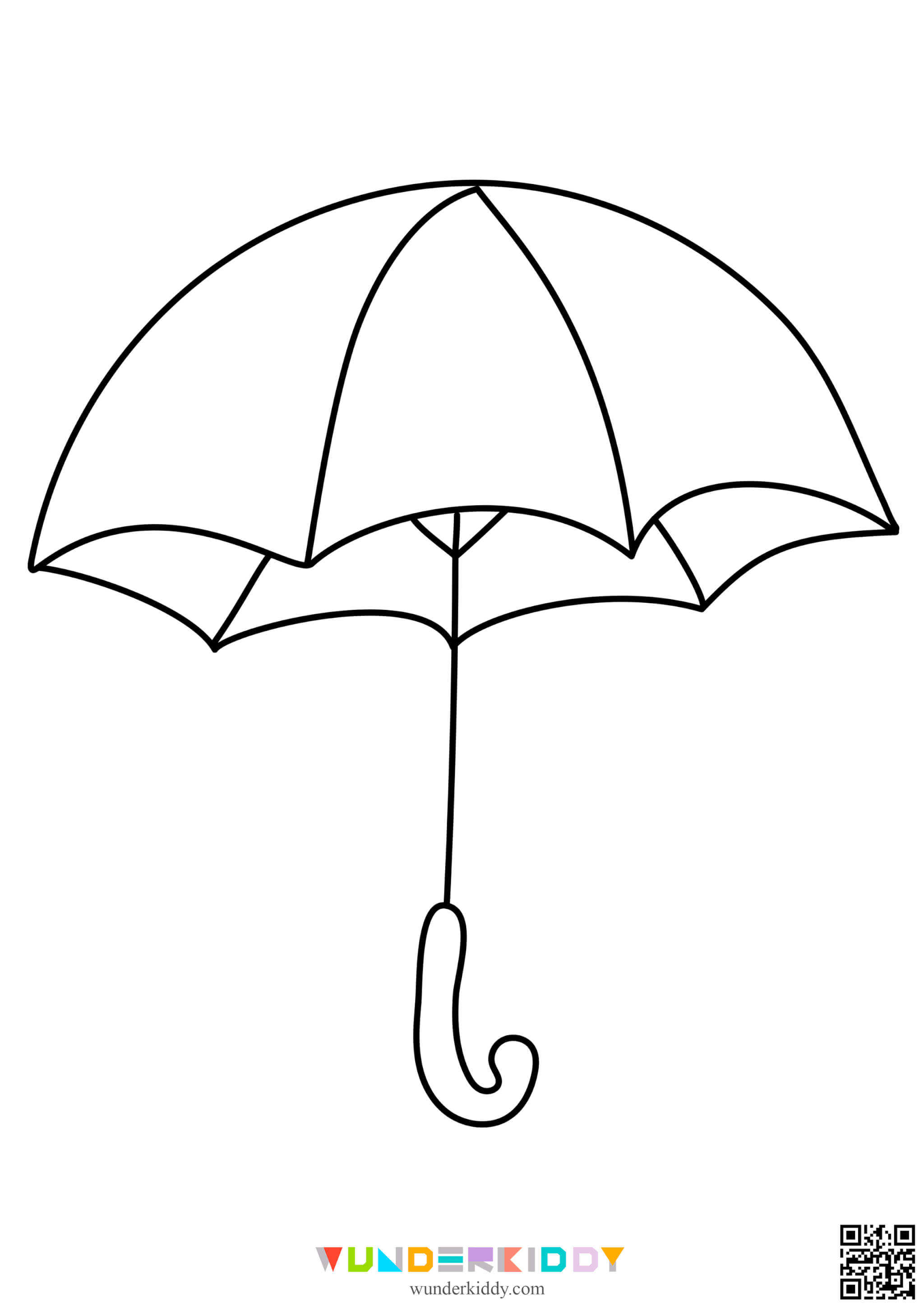 Umbrella Coloring Pages for Kids - Image 11