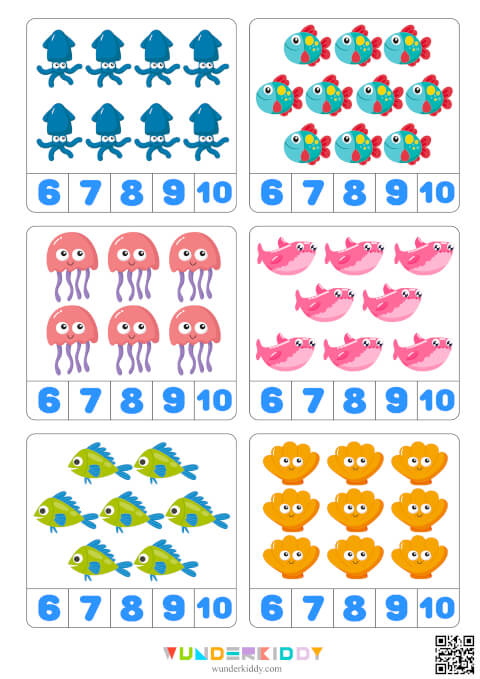 Under the Sea Counting Clip Cards - Image 5