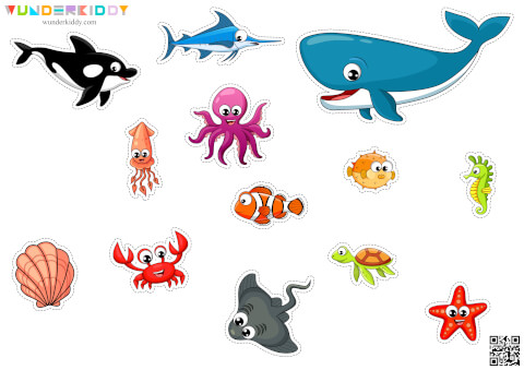 Ocean Animals Shadow Matching Game - Image 3