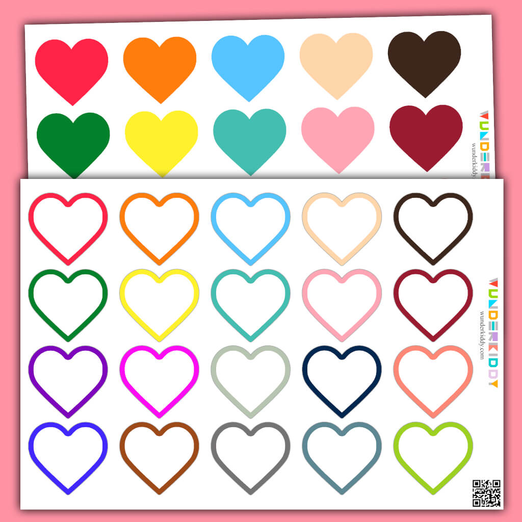 Free printable valentine matching activity for toddlers