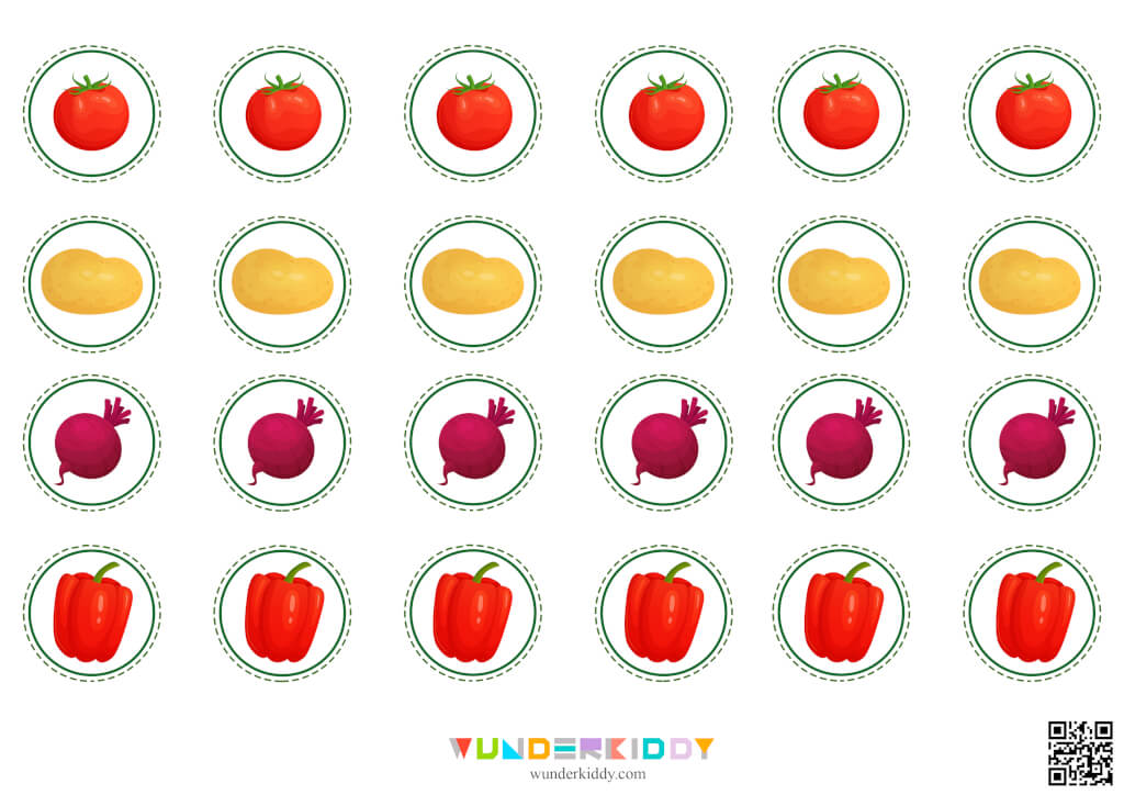 Activity sheet «Vegetable basket» - Download or print for free