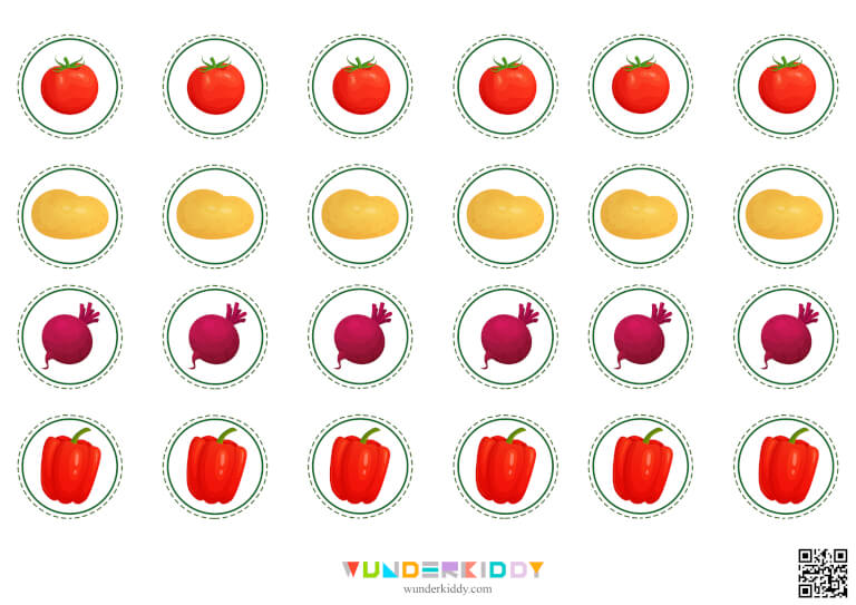 Activity sheet «Vegetable basket» - Download or print for free