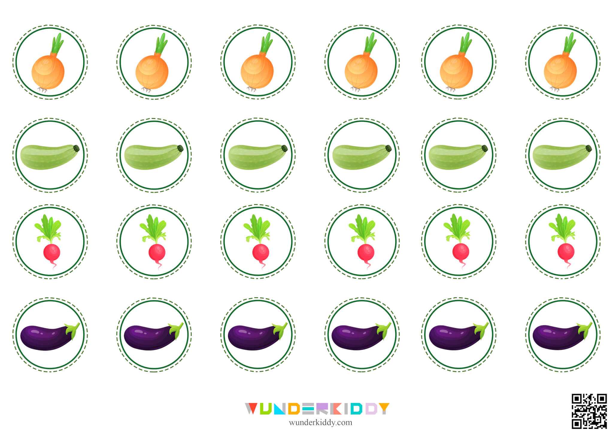 Math Dice Game for Kids Basket of Vegetables - Image 5