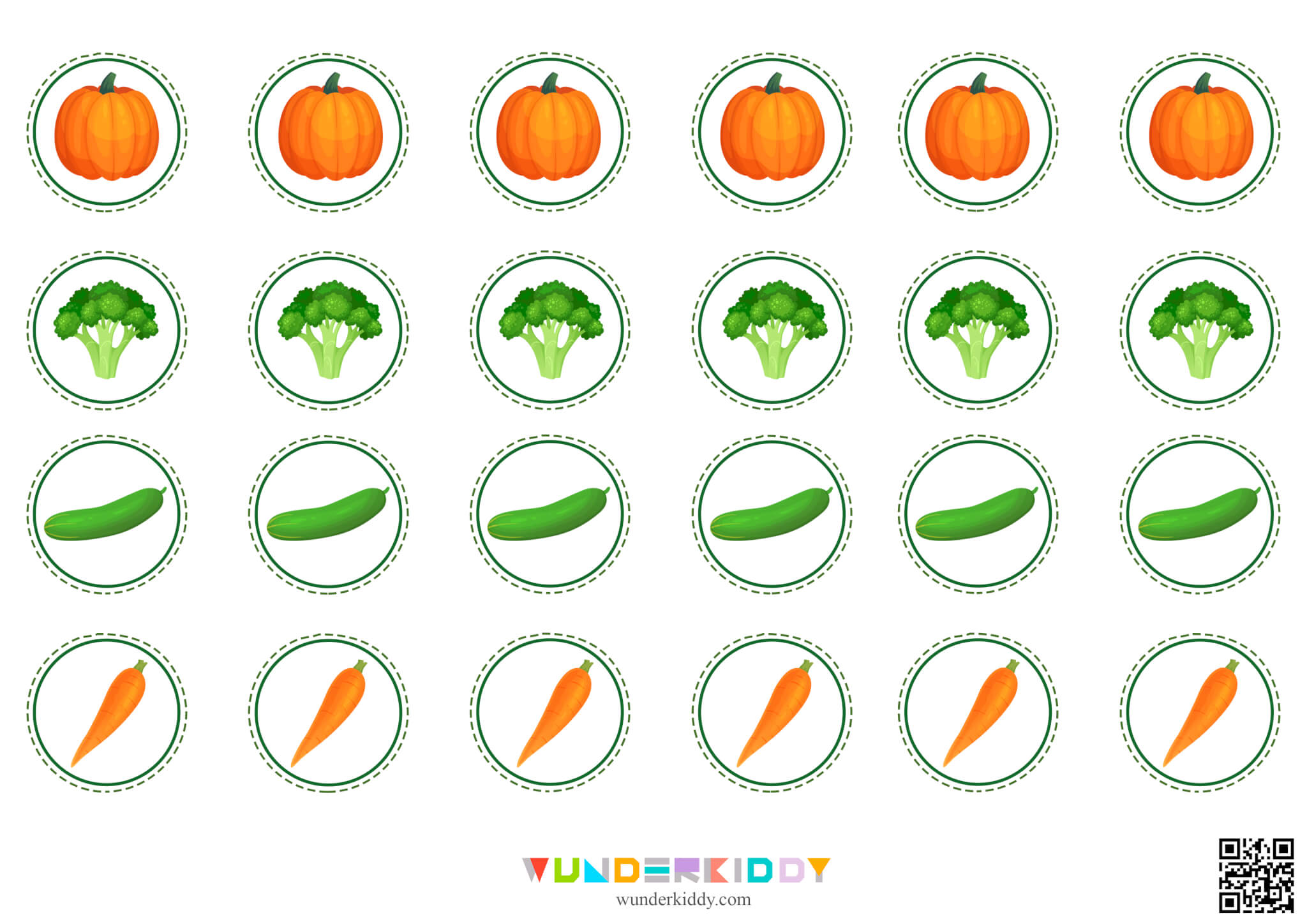 Math Dice Game for Kids Basket of Vegetables - Image 6